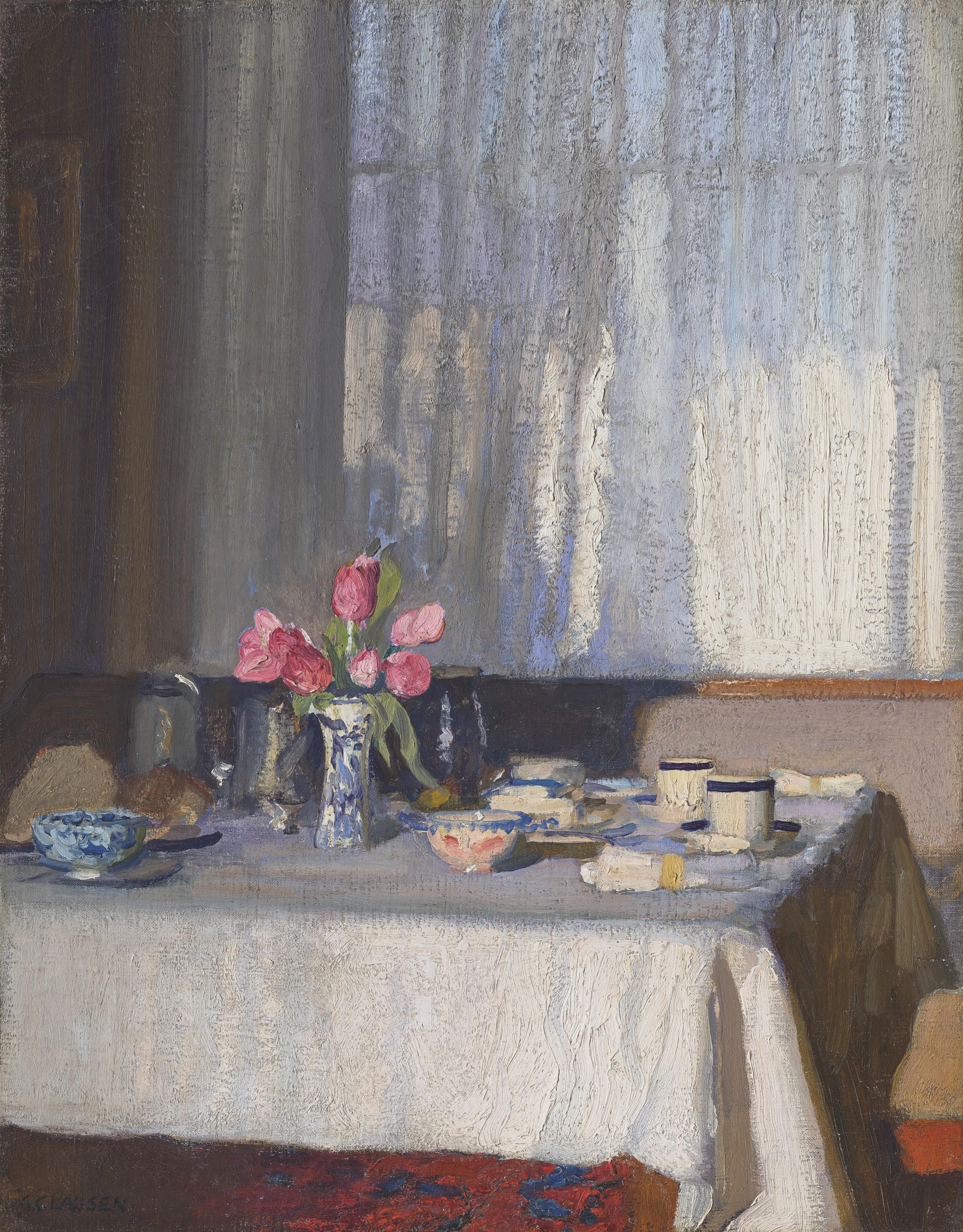 Sir George Clausen, R.A., R.W.S. - The Breakfast Table