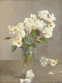 Sir George Clausen, R.A. - Little White Roses