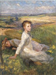 Sir George Clausen, R.A. - Summer In The Fields