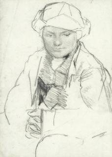Sir George Clausen, RA, RWS - Study of a dutch girl