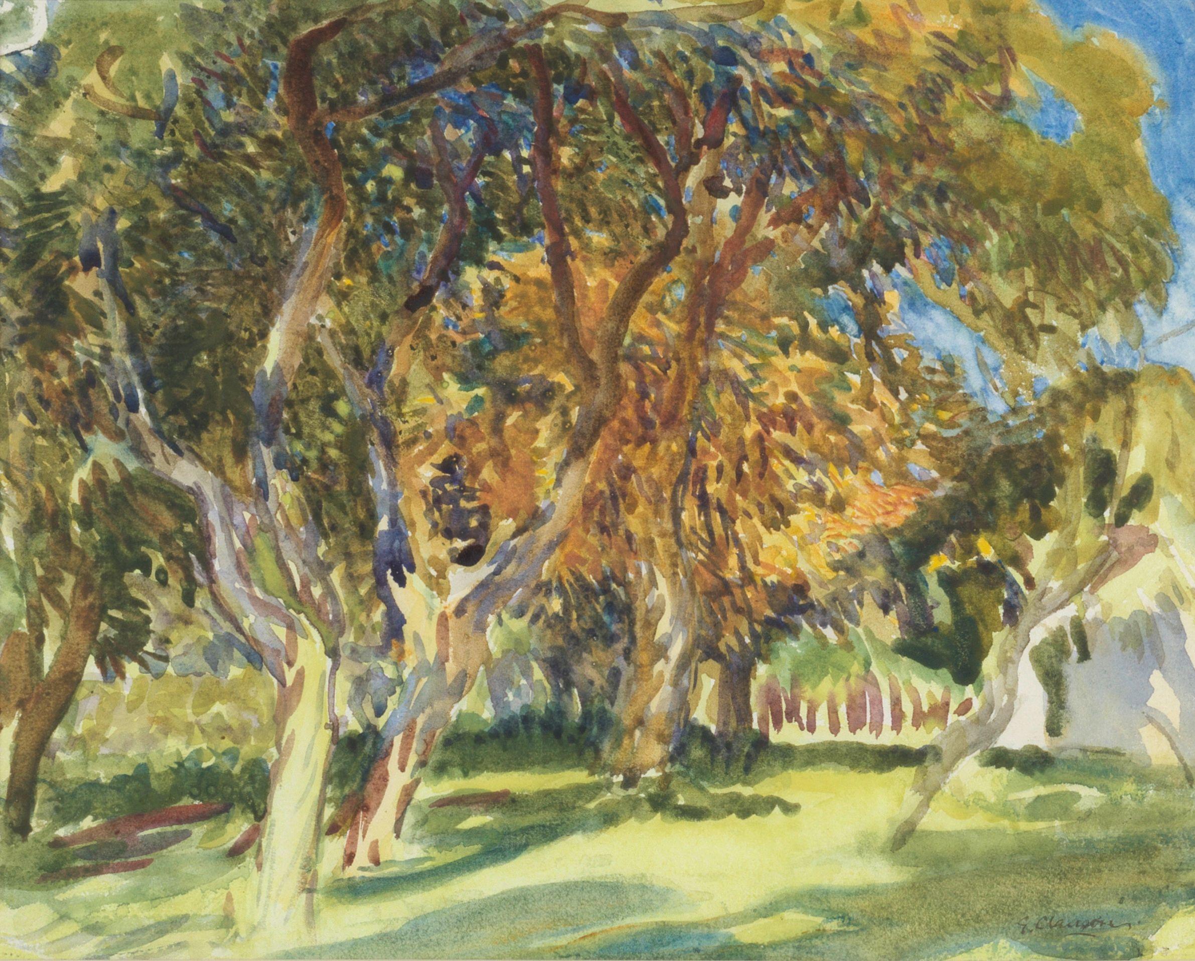 Sir George Clausen, RA, RWS - The orchard