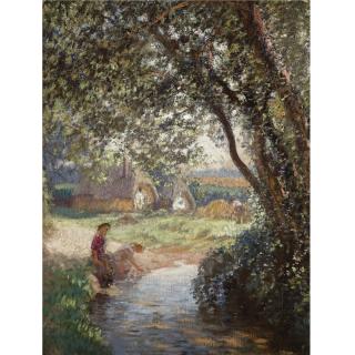 Sir George Clausen - A Little Pool