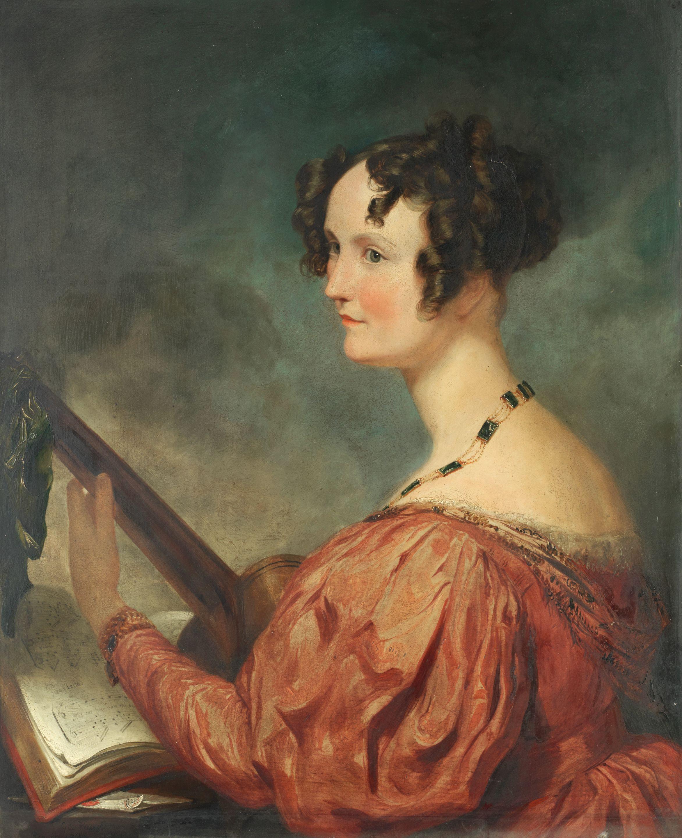Sir George Hayter - Portrait Of Mary Knowles, Wife Of Geoffrey Nightingale Esq.