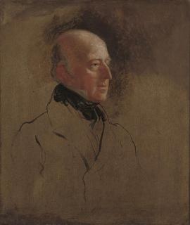 Sir George Hayter - Portrait Study of Admiral Sir Edward Codrington, Half-Length