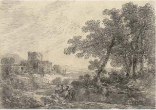 Sir George Howland Beaumont, 6Th Bt. - Travellers Before Castle Ruins