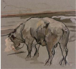 Sir George Pirie, P.R.S.A., H.R.S.W., L.L.D. - Study of A Bull