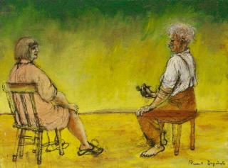 Sir George Russell Drysdale - End of the Day