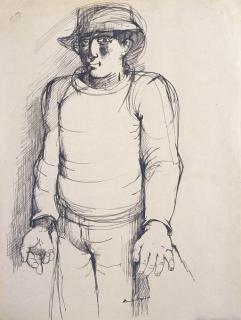 Sir George Russell Drysdale - Study of a Birder - Bass Straight