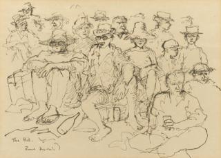 Sir George Russell Drysdale - The Hill (Sydney Cricket Ground)