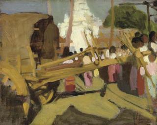 Sir Gerald Festus Kelly, P.R.A., R.H.A., H.R.S.A. - At the festival