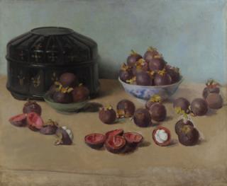 Sir Gerald Festus Kelly, P.R.A., R.H.A. - Mangosteens and a casket