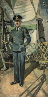 Sir Gerald Festus Kelly, P.R.A. - Portrait of Captain Evans -- a study