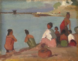 Sir Gerald Festus Kelly, P.R.A. - Water Carriers, Burma