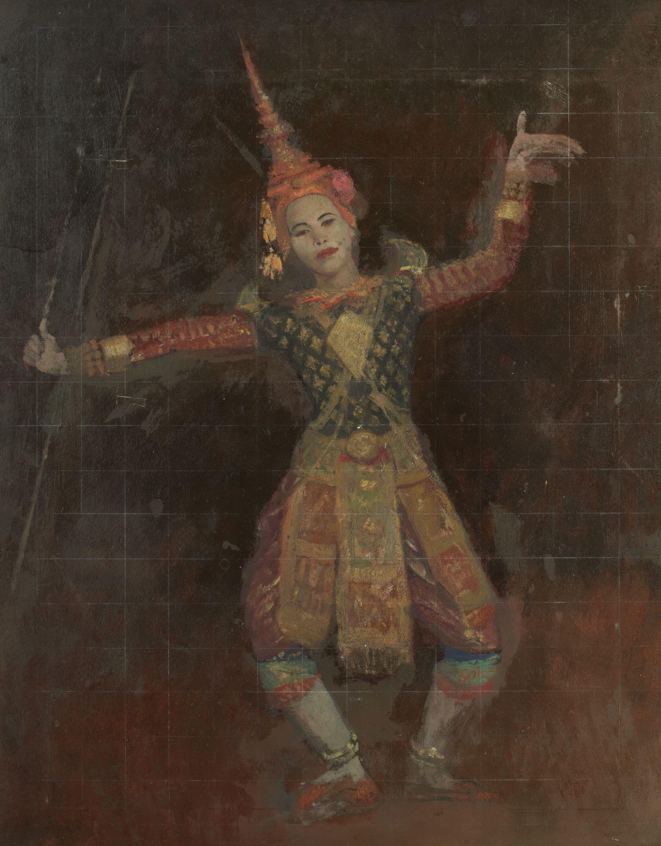 Sir Gerald Festus Kelly RA, KCVO, PRA - Burmese Dancing Girl