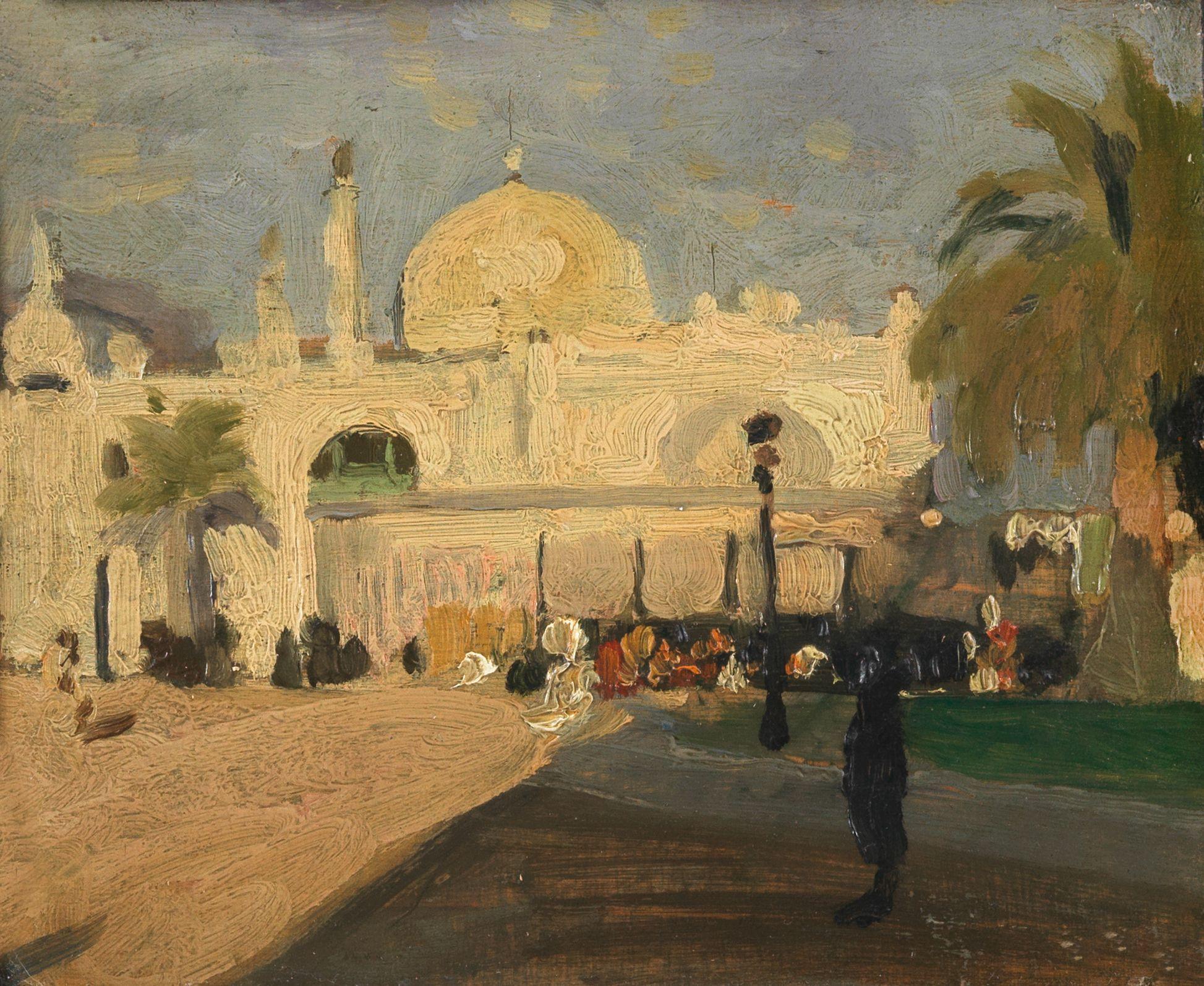 Sir Gerald Festus Kelly RA, KCVO, PRA - Le Café de Paris, Monte Carlo