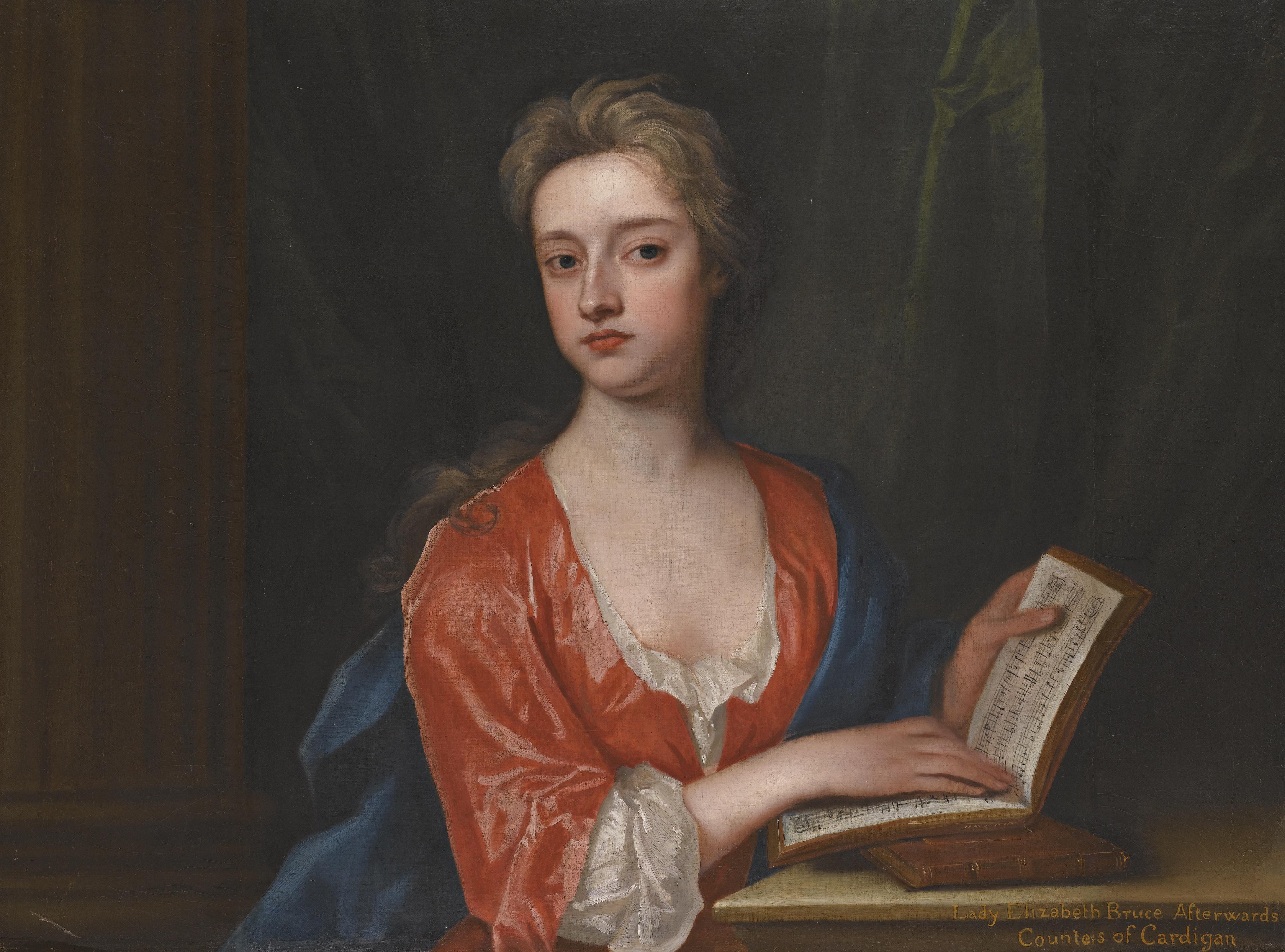 Sir Godfrey Kneller, Bt. - Portrait Of Lady Elizabeth Bruce (D.1745)