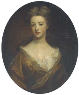 Sir Godfrey Kneller - Portrait Of A Lady, Half-Length, In A Brown Dress