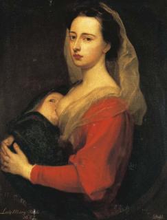 Sir Godfrey Kneller - Portrait of Lady Mary Boyle, half-length, and her son Charles