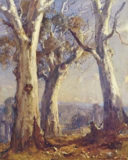 Sir Hans Heysen - Gum Trees