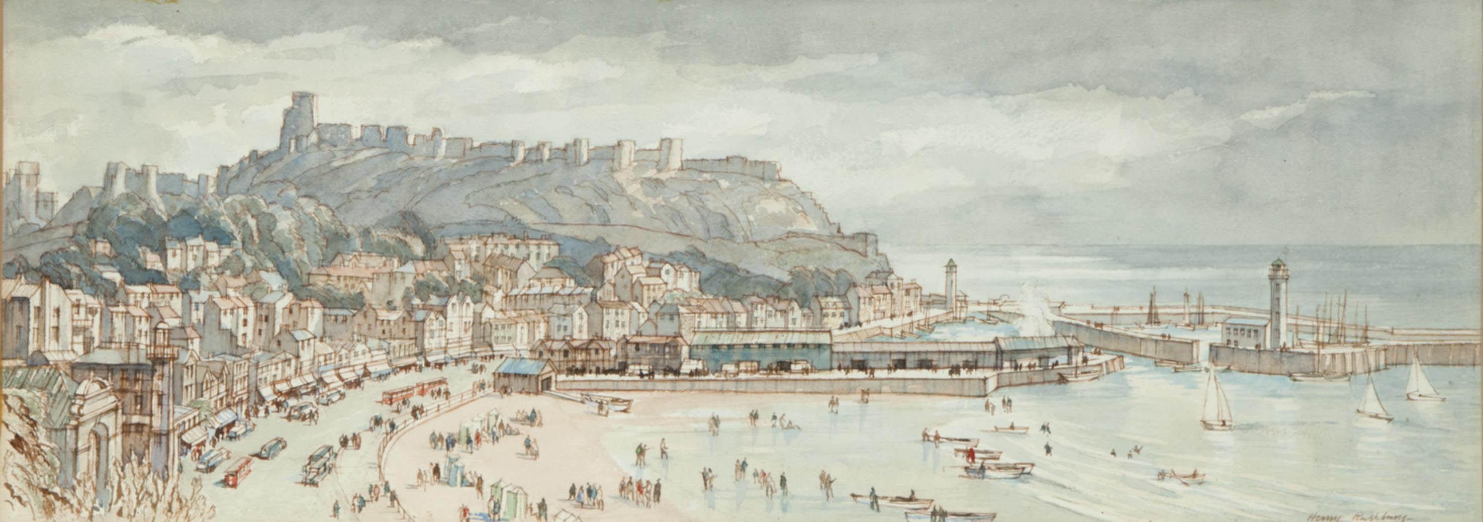 Sir Henry George Rushbury, R.A., R.W.S. - The beach at Searborough