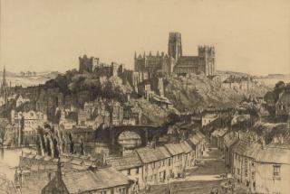 Sir Henry George Rushbury, R.A., R.W.S. - View of Durham Cathedral