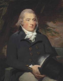 Sir Henry Raeburn R.A. - Portrait Of A Gentleman With A Hat, Formally Identified As Sir William Napier (1785-1860)