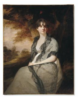 Sir Henry Raeburn, R.A. - Portrait of a lady, possibly Mrs. George Bell, née Isabella Ross (1782-1867), three-quarter-length