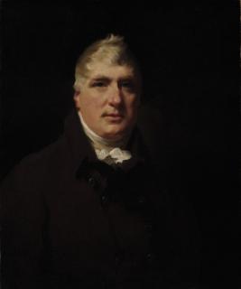Sir Henry Raeburn, R.A. - Portrait of John Rennie (1757-1821), half-length, wearing a plum coat