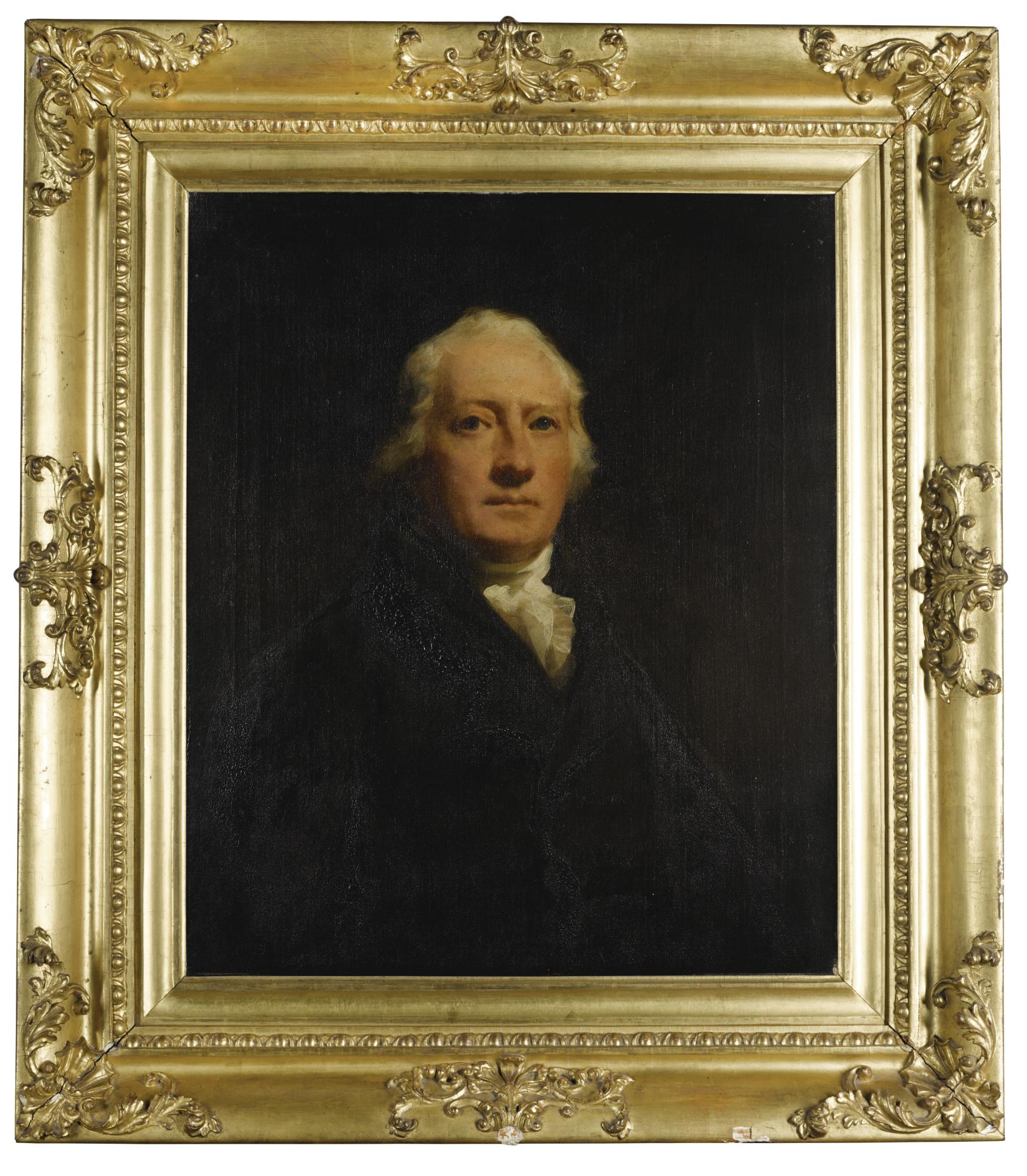 Sir Henry Raeburn, R.A. - Portrait Of Sir John Belsches Wishart, Later Stuart, 3Rd Bt. (1752-1821), Half-Length, Wearing A Black Coat With A White Stock
