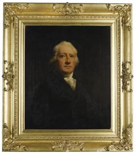 Sir Henry Raeburn, R.A. - Portrait Of Sir John Belsches Wishart, Later Stuart, 3Rd Bt. (1752-1821), Half-Length, Wearing A Black Coat With A White Stock