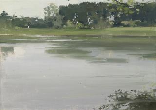 Sir Herbert James Gunn, R.A., R.S.W. - River landscape