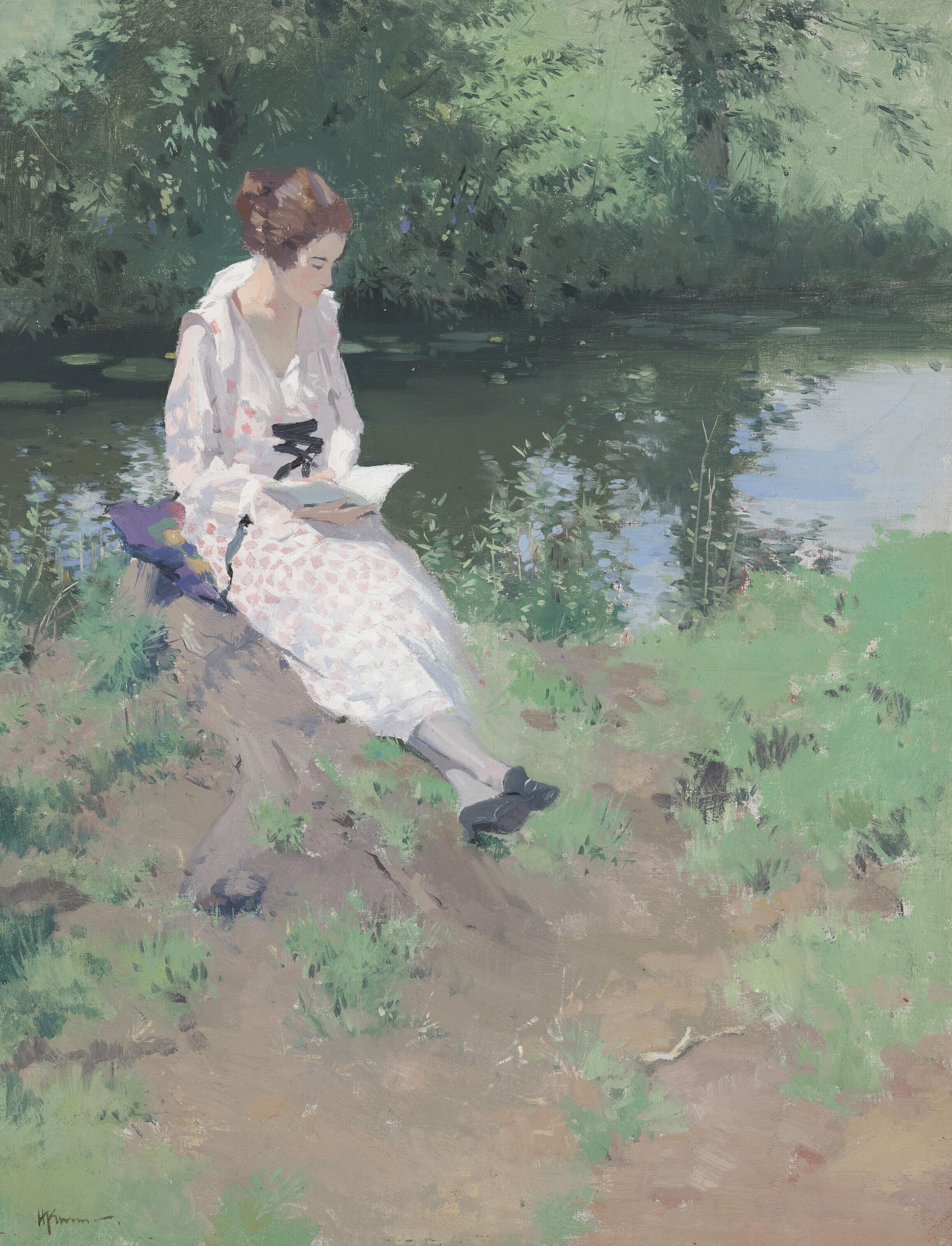 Sir Herbert James Gunn, R.A. - By the River