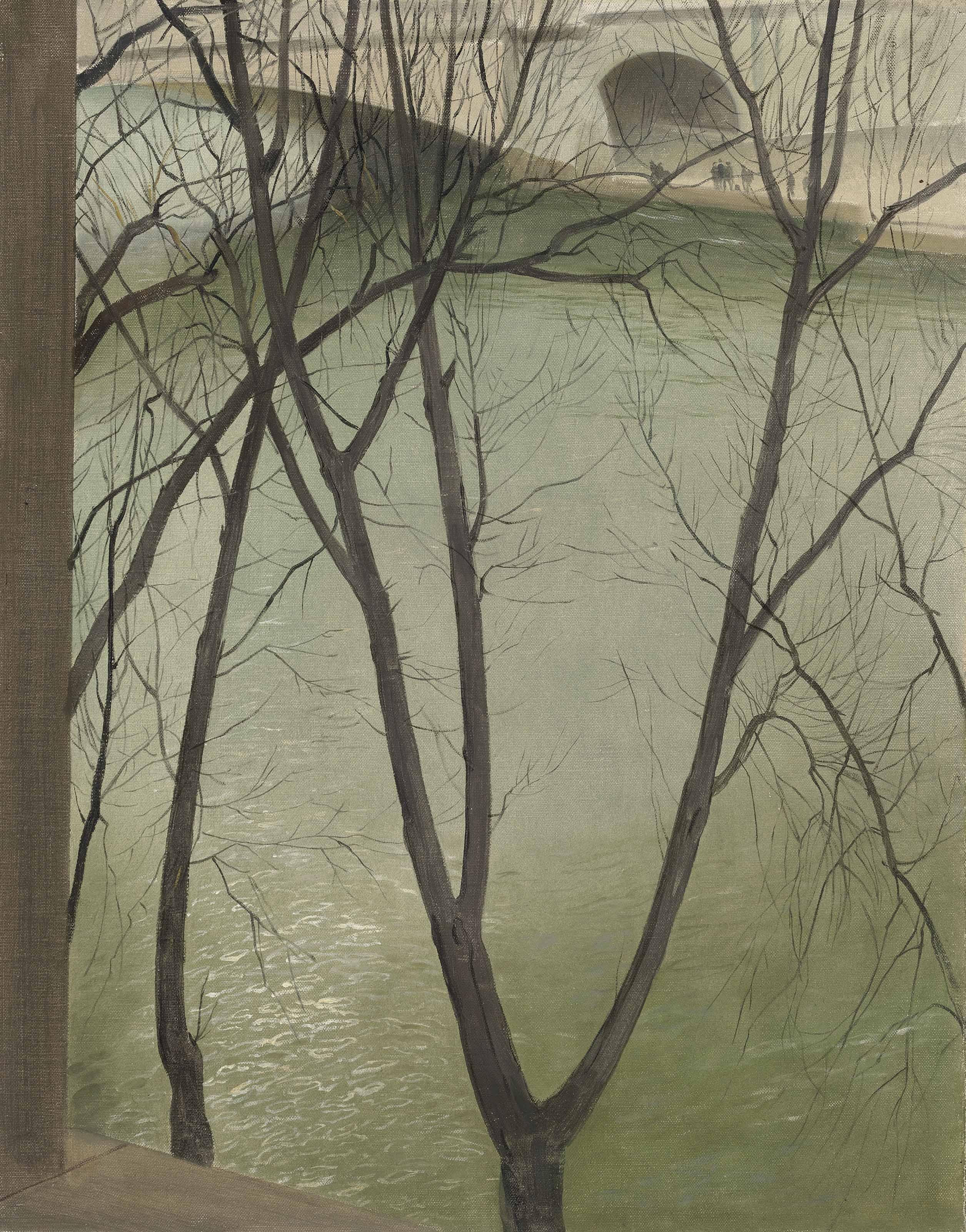 Sir Herbert James Gunn, R.A. - From a window on Quai d\'Orleans
