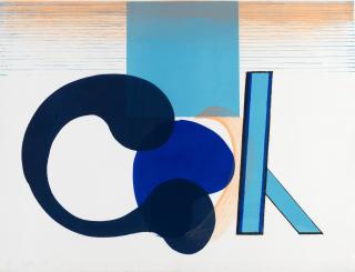 Sir Howard Hodgkin - Interior with figure, from \'5 Rooms\', 1966