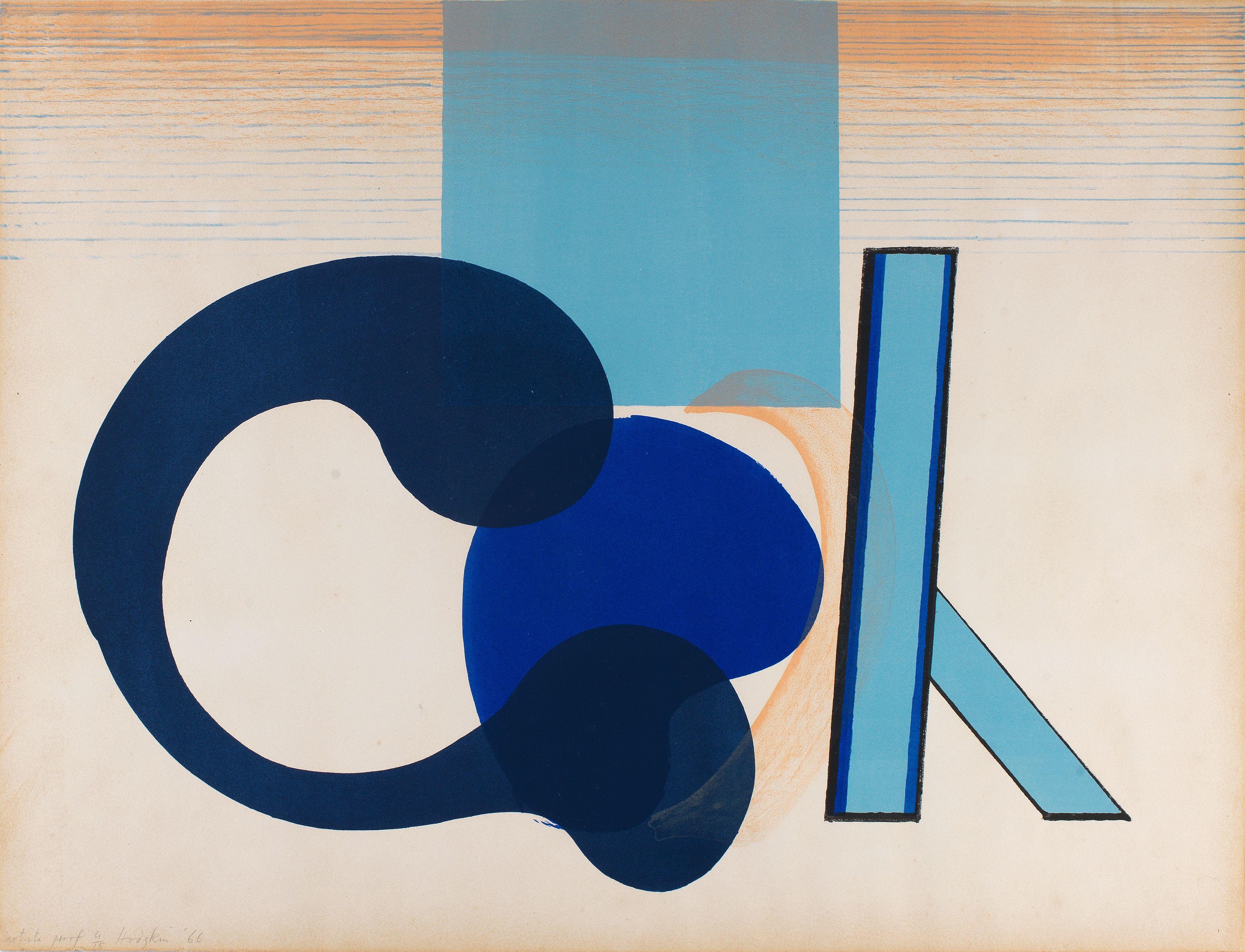 Sir Howard Hodgkin - Interior With Figure, From 5 Rooms