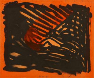 Sir Howard Hodgkin - Red Eye