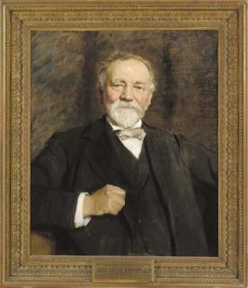 Sir Hubert Von Herkomer, R.A., R.W.S., C.V.O. - Portrait Of John Coles, J.P., Half-Length, In A Black Jacket And Waistcoat