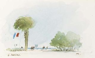 Sir Hugh Casson, C.H., P.R.A. - St Maxime, South of France