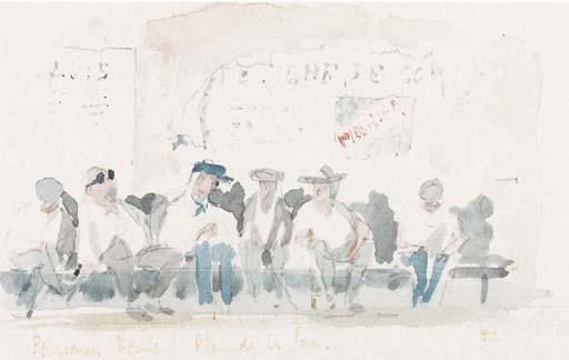 Sir Hugh Casson, P.R.A. - Pensioners Bench, Place de la Tour