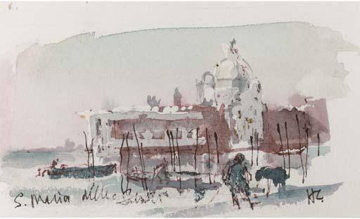 Sir Hugh Casson, P.R.A. - Santa Maria Della Salute, Venice