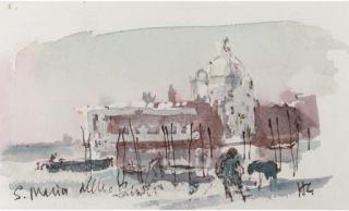 Sir Hugh Casson, P.R.A. - Santa Maria Della Salute, Venice