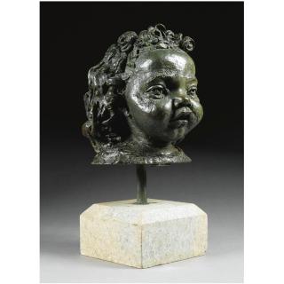 Sir Jacob Epstein - Eighth Portrait Of Peggy Jean (With Curly Hair, At 2 Years 4 Months) 
