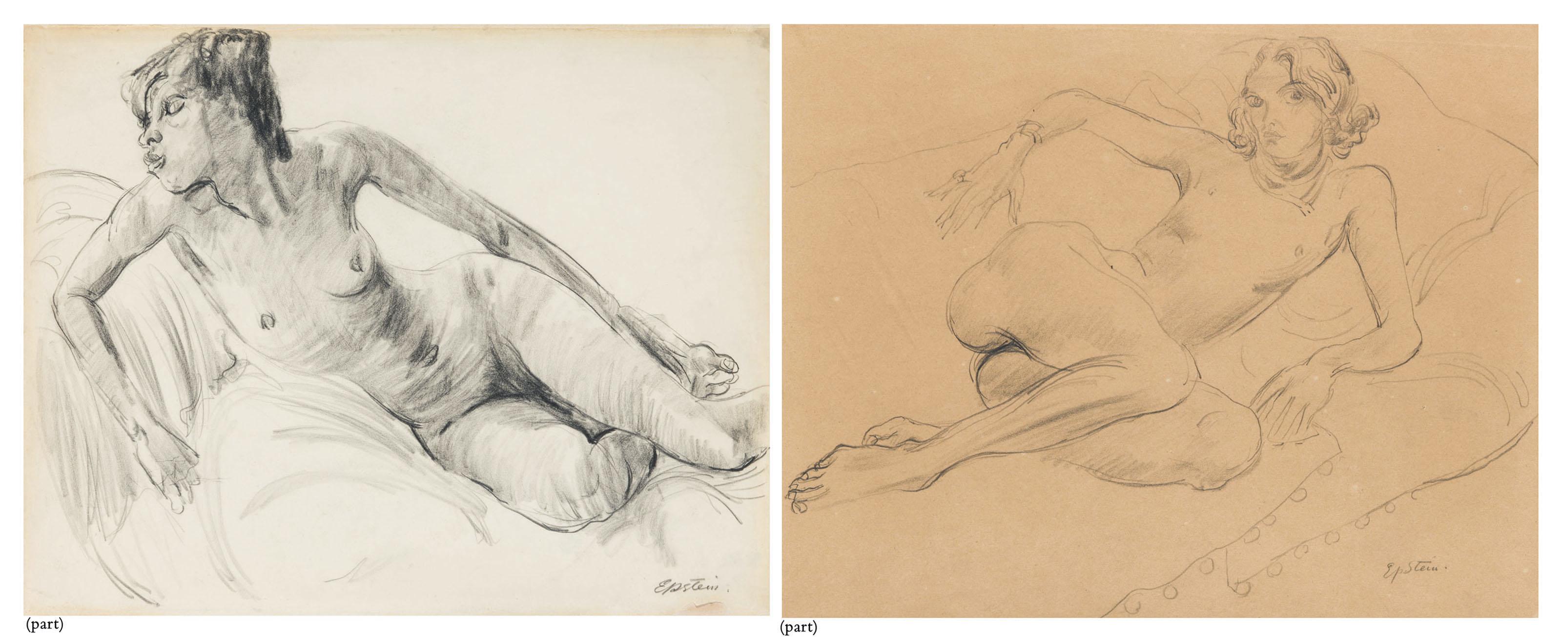 Sir Jacob Epstein - Reclining Nude (i); Resting Nude (ii)