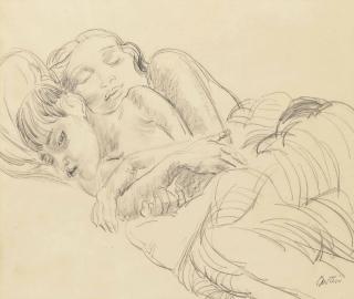 Sir Jacob Epstein - Sunita embracing a child