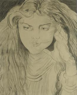 Sir Jacob Kramer Epstein - Portrait of a girl