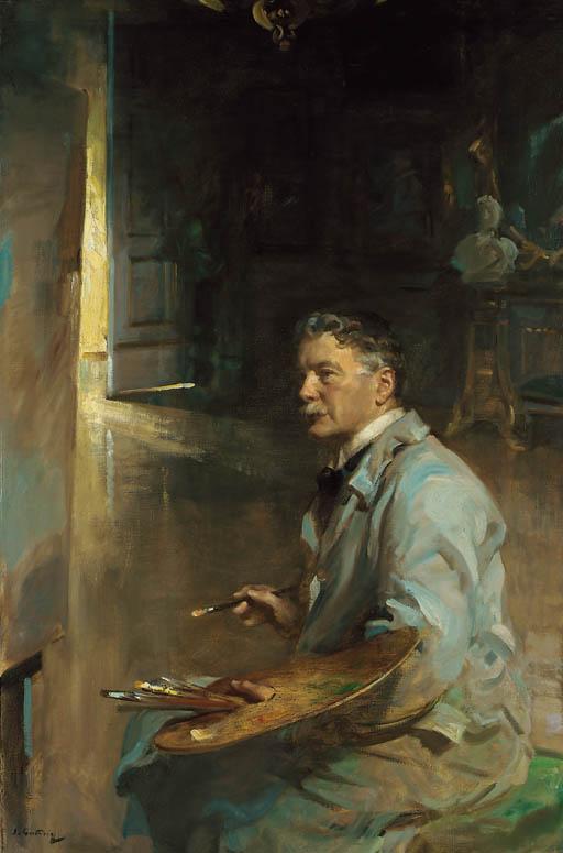 Sir James Guthrie, P.R.S.A. - Portrait of the artist Patrick William Adam, R.S.A.