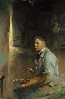 Sir James Guthrie, P.R.S.A. - Portrait of the artist Patrick William Adam, R.S.A.