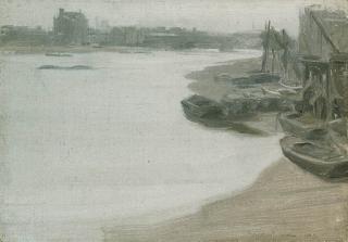 Sir James Herbert Gunn, R.A. - Thames from Lambeth Bridge