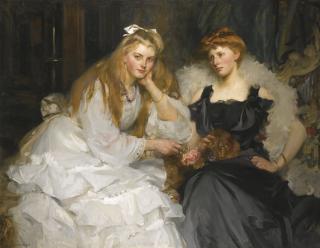 Sir James Jebusa Shannon R.A., R.B.A., R.H.A. - British Portraits Of Lorna And Dorothy Bell, Daughters Of W. Heward Bell, Esq.