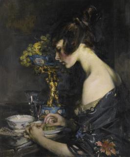 Sir James Jebusa Shannon, R.A., R.B.A., R.H.A. - The Sevres Vase